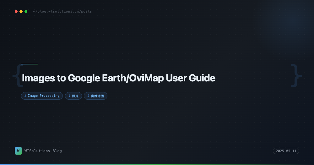 Images to Google Earth/OviMap User Guide