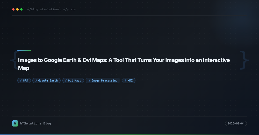 Images to Google Earth & Ovi Maps: A Tool That Turns Your Images into an Interactive Map