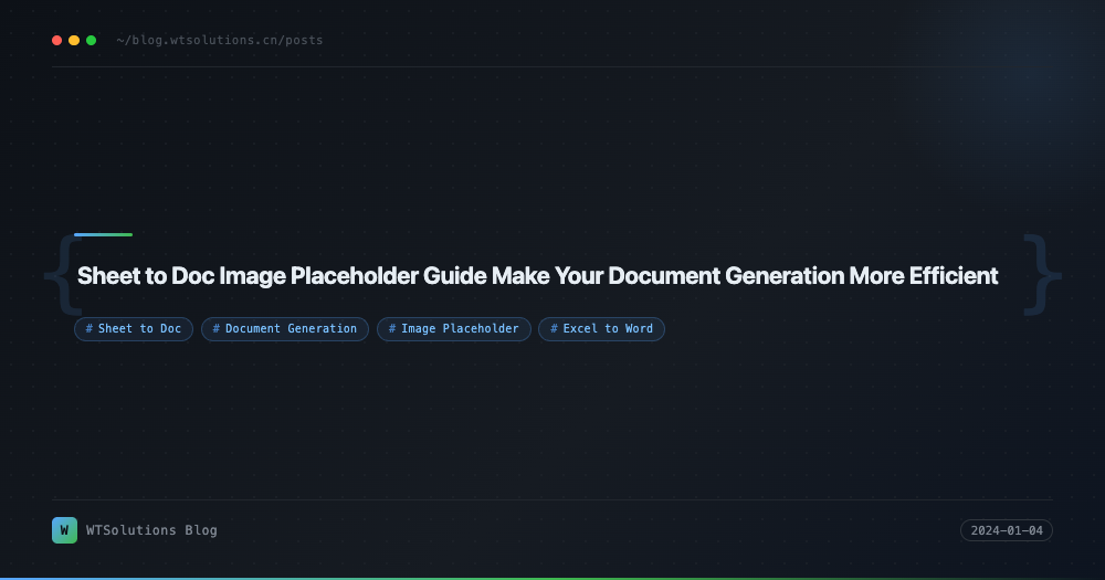 Sheet to Doc Image Placeholder Guide Make Your Document Generation More Efficient
